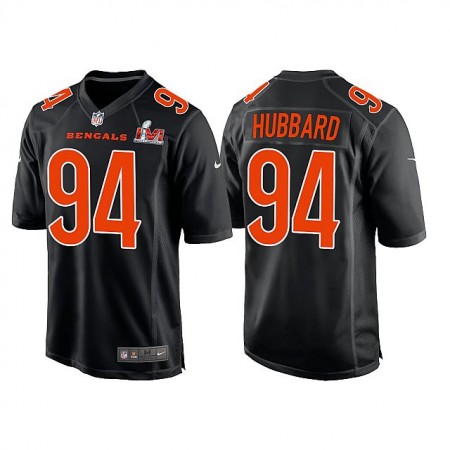 Tröjor Cincinnati Bengals Sam Hubbard 94 Game Svart 2022 Super Bowl LVI - Män Tröjor Cincinnati Bengals Sam Hubbard 94 Game Svart 2022 Super Bowl LVI - Män